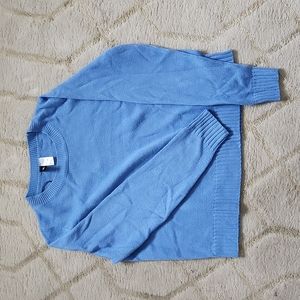 Blue knit sweater